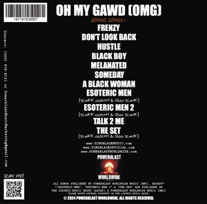 GINO BLACK | OH MY GAWD (OMG) Collectable Limited Edition CD
