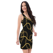 Load image into Gallery viewer, Gold Chain Cocktail Dress