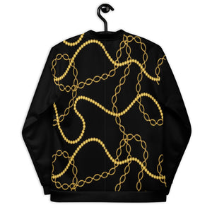 Gold Chain Bomber Jacket