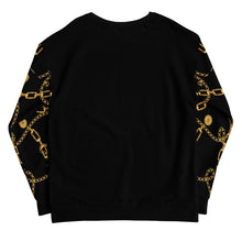 Load image into Gallery viewer, Black and Gold Logo Sweatshirt