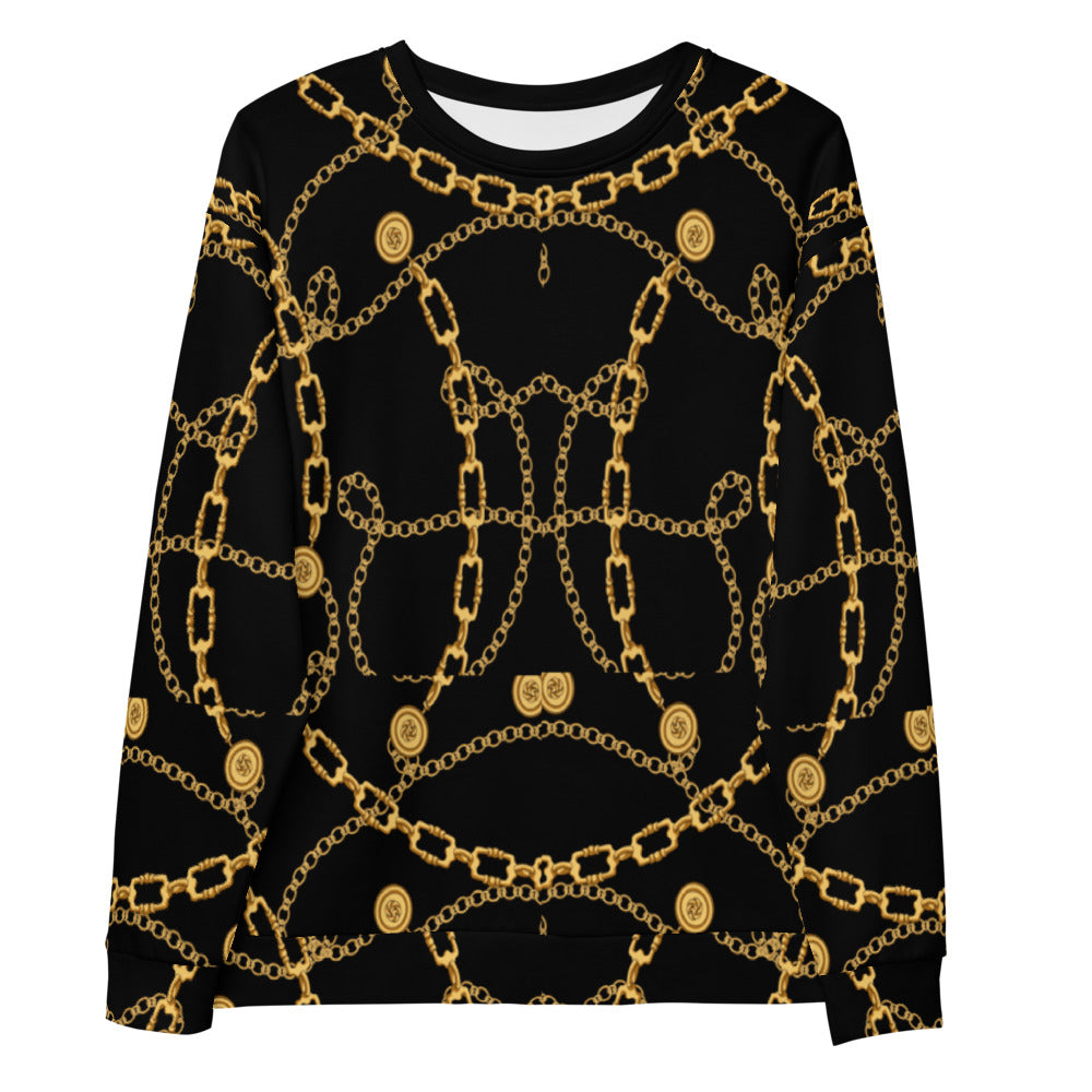 Black and Gold Unisex Sweatshirt