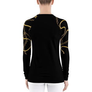 Gold Chain Long Sleeve Top