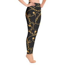 Load image into Gallery viewer, Black and Gold Yoga Leggings